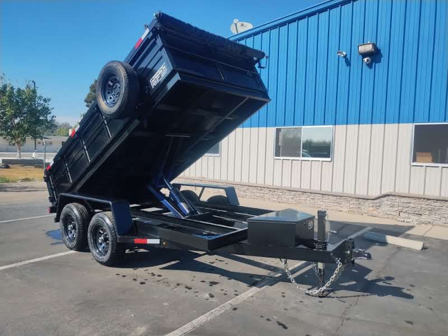 New 2026 Tru 7x14x2 Scissor Dump Trailer 14,000 lbs GVWR