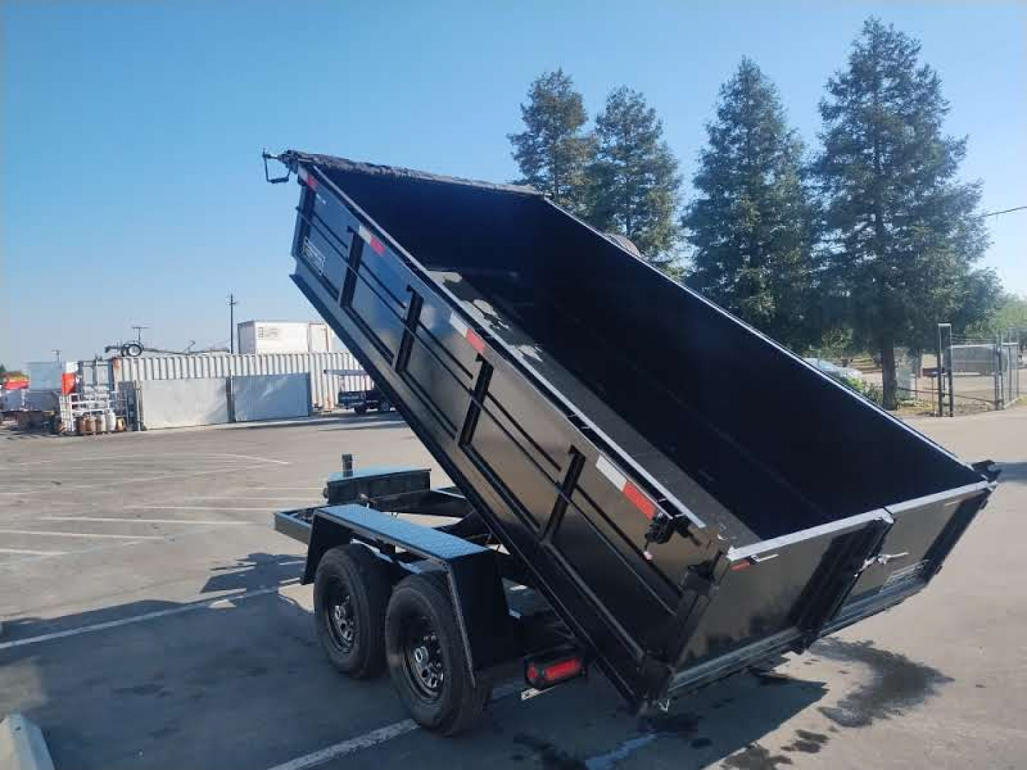 New 2026 Tru 7x14x2 Scissor Dump Trailer 14,000 lbs GVWR