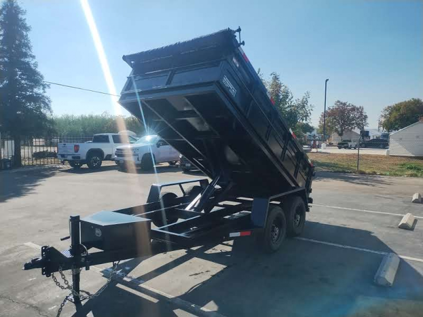 New 2026 Tru 7x14x2 Scissor Dump Trailer 14,000 lbs GVWR