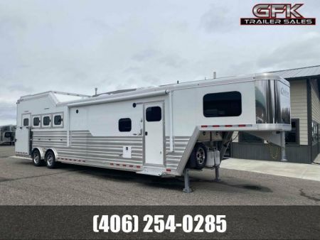 New 2023 Cimarron 4 Horse Side Load with 14'9  Living Quarter Trailer