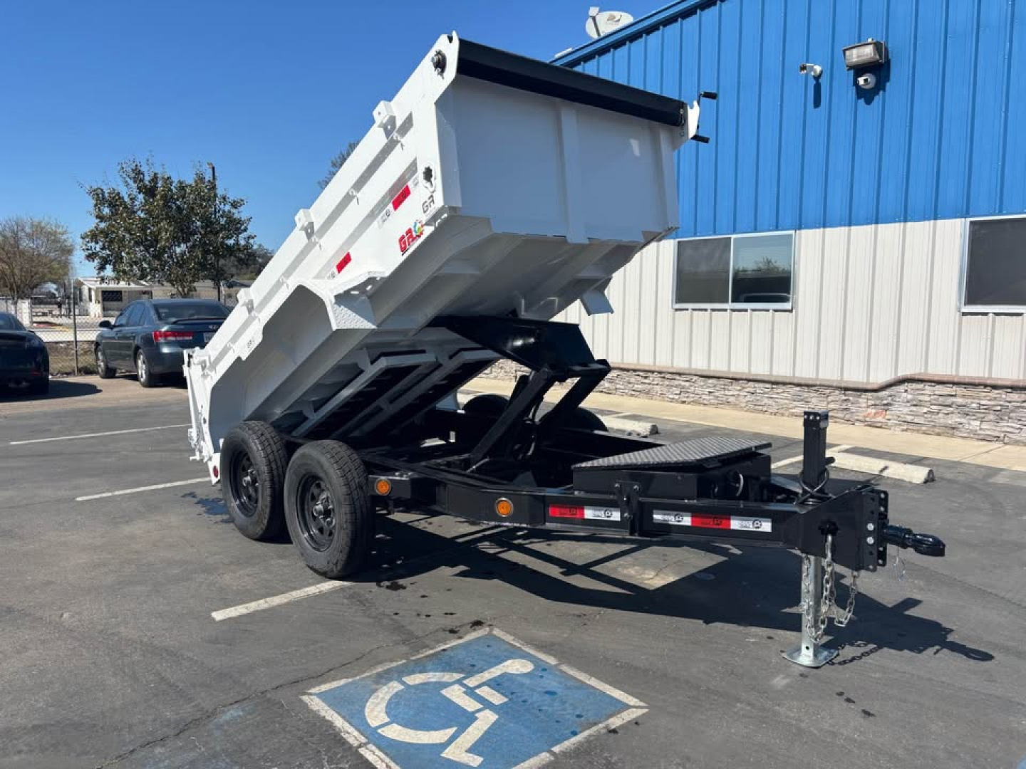 New 2026 GR 5x10x2 Low Profile Scissor Dump Trailer 7000 GVWR