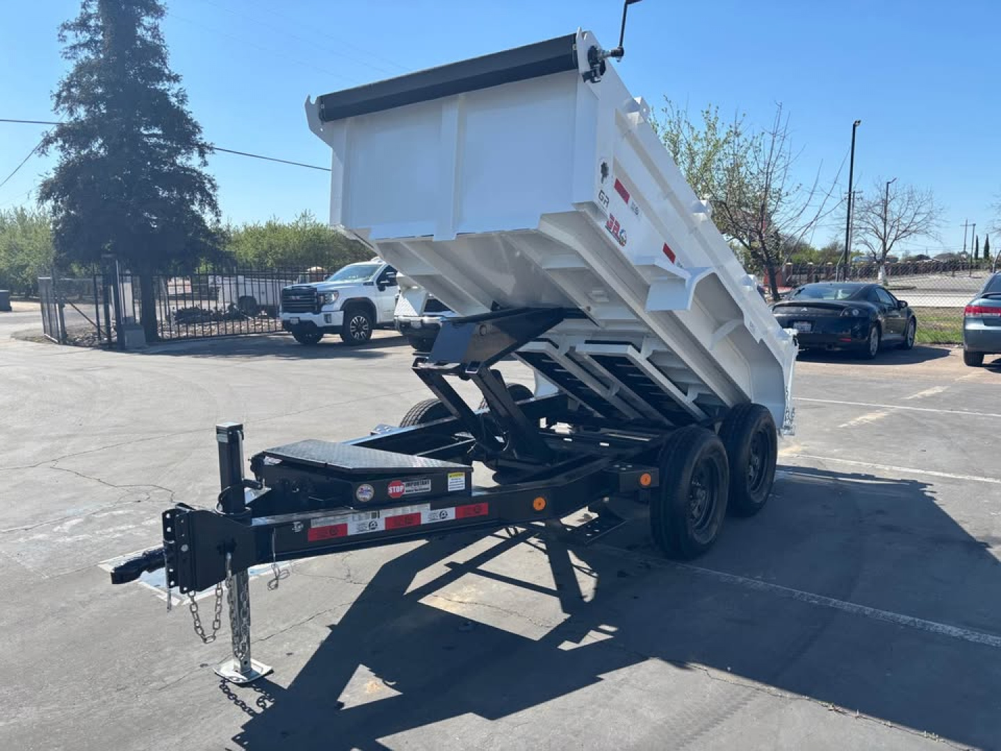 New 2026 GR 5x10x2 Low Profile Scissor Dump Trailer 7000 GVWR