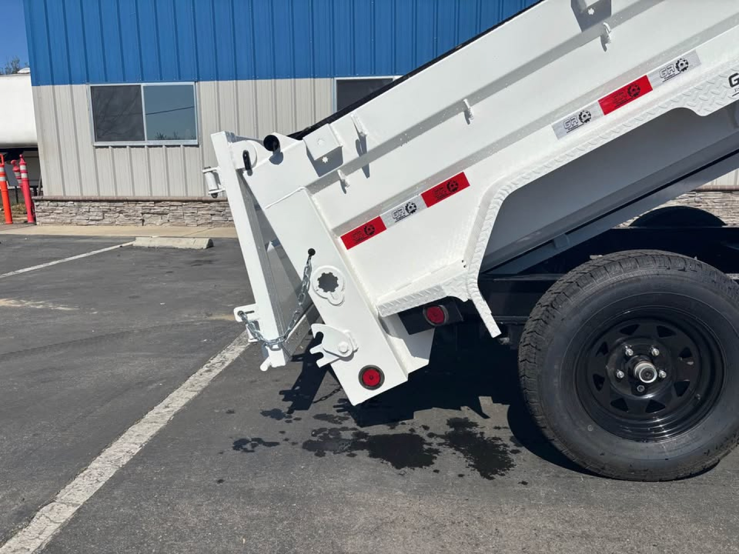 New 2026 GR 5x10x2 Low Profile Scissor Dump Trailer 7000 GVWR