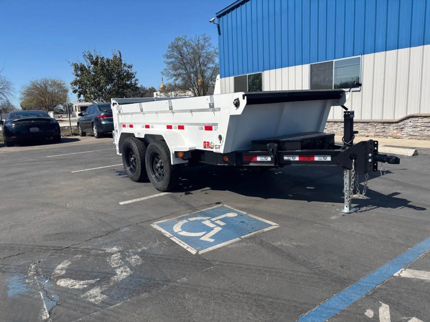 New 2026 GR 5x10x2 Low Profile Scissor Dump Trailer 7000 GVWR