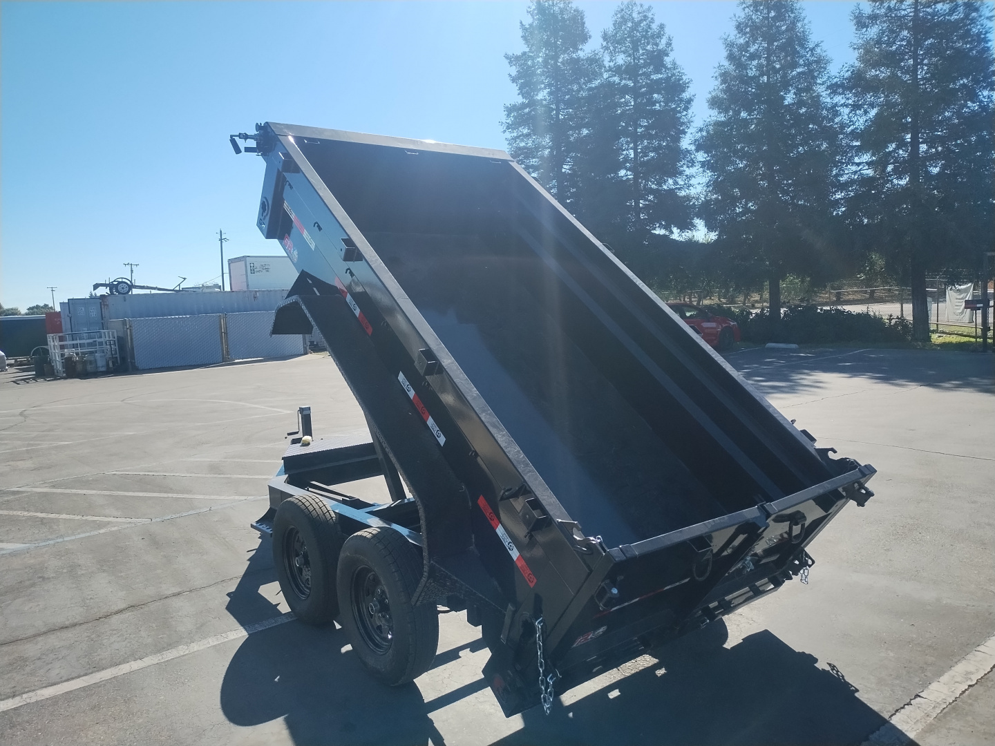 New 2026 GR 5x10x2 Low Profile Scissor Dump Trailer 7000 GVWR