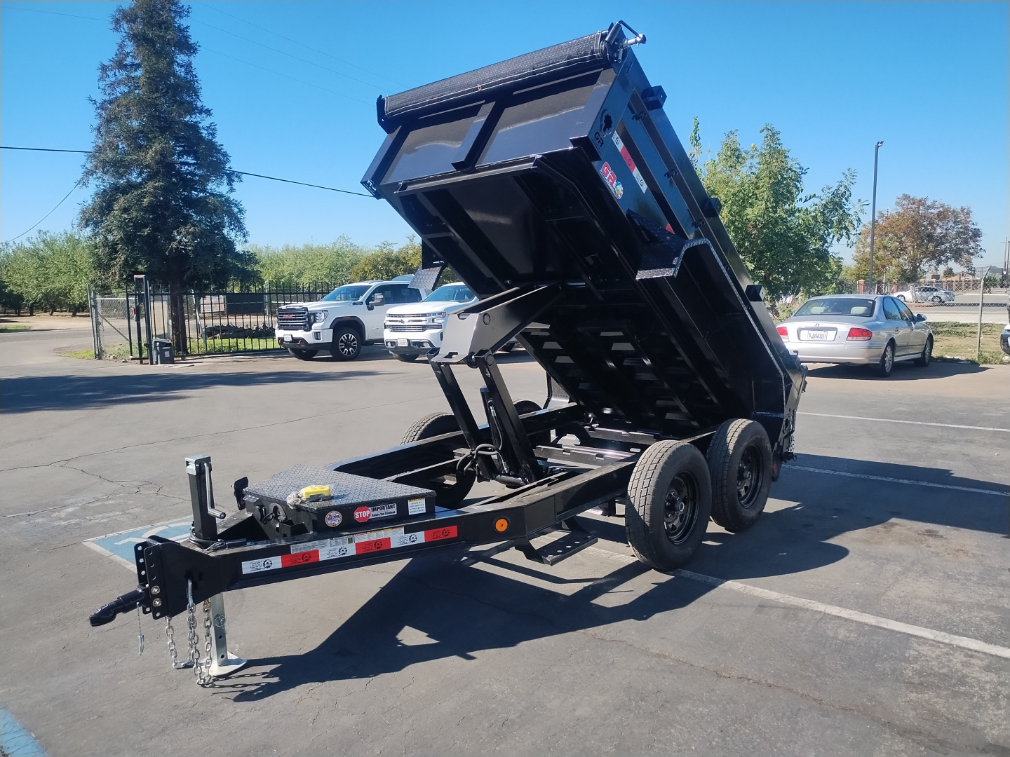New 2026 GR 5x10x2 Low Profile Scissor Dump Trailer 7000 GVWR