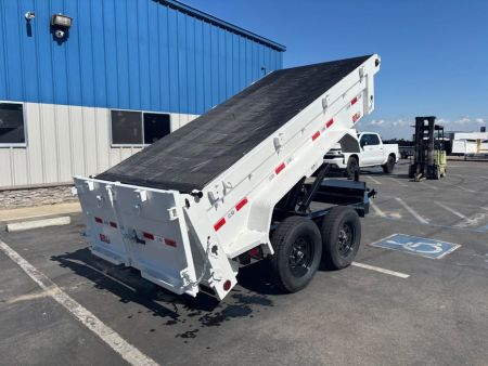 New 2026 GR 5x10x2 Low Profile Scissor Dump Trailer 7000 GVWR