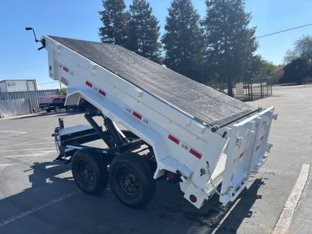 New 2026 GR 5x10x2 Low Profile Scissor Dump Trailer 7000 GVWR