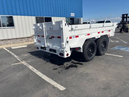 New 2026 GR 5x10x2 Low Profile Scissor Dump Trailer 7000 GVWR