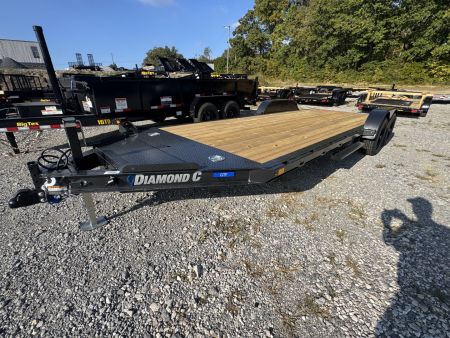 New 2026 Diamond C GTF 206 Car Hauler, REMOVABLE FENDERS, D-RINGS, SLIDE IN RAMPS