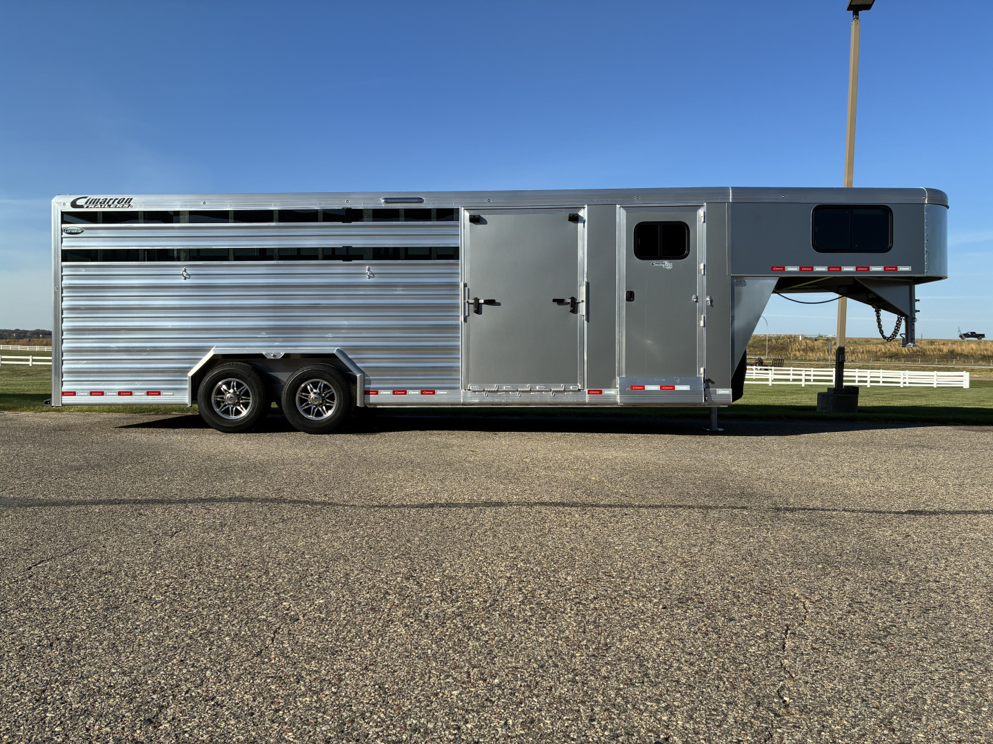 New 2026 Cimarron Trailers 8' x 24' Lonestar Stock / Stock Combo Trailer
