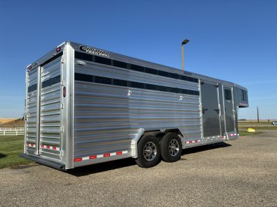 New 2026 Cimarron Trailers 8' x 24' Lonestar Stock / Stock Combo Trailer