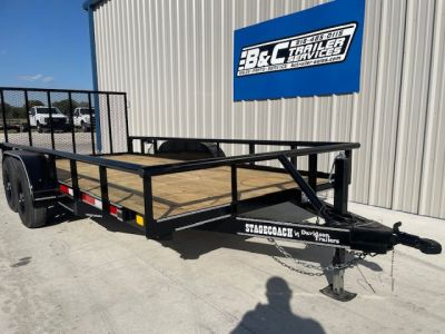 New 2026 DAVIDSON 83X16 PIPE TOP UTILITY ,TANDEM 5200lb AXLES, 1 BRAKE AXLE, GVWR 9900lbs W/4' GATE