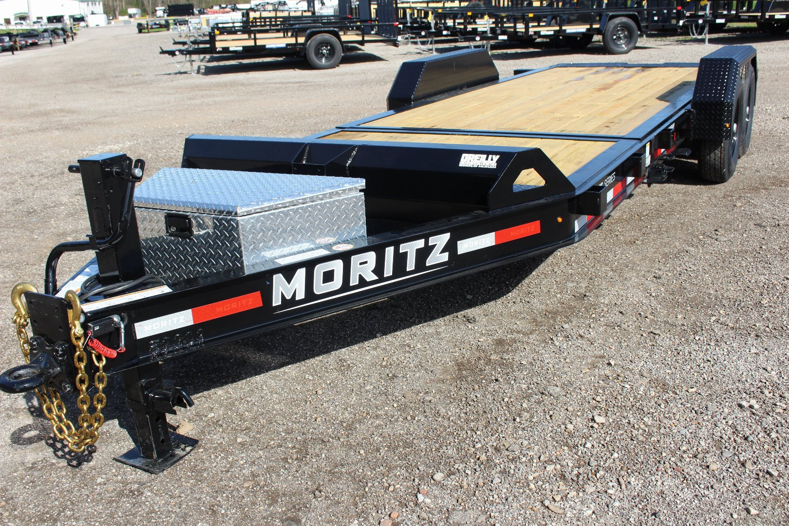 New 2026 Moritz 7' x 16' + 4' Low Pro - Gravity Tilt - Tilt Trailer - 14000# GVW