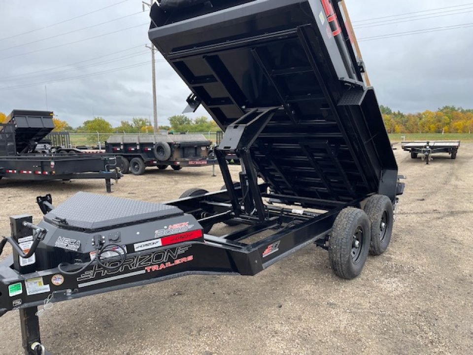 New 2027 Horizon Trailers 7'x12' Dump Trailer GVWR 14,000 LBS