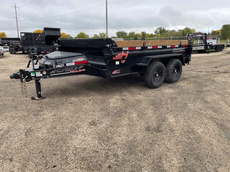 New 2027 Horizon Trailers 7'x12' Dump Trailer GVWR 14,000 LBS