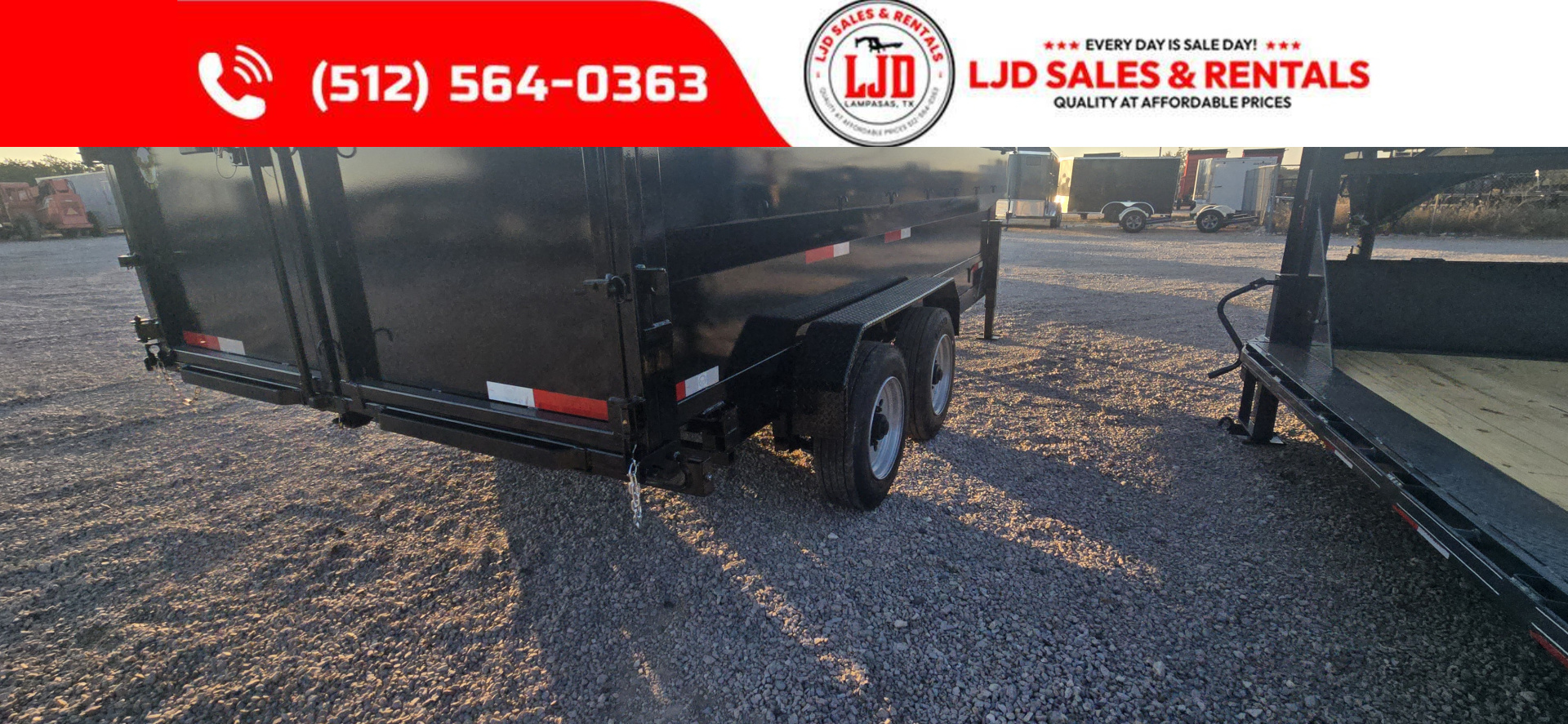 New 2026 US Built - Gooseneck Dump Trailer 18K GVWR - 16 Ply tires