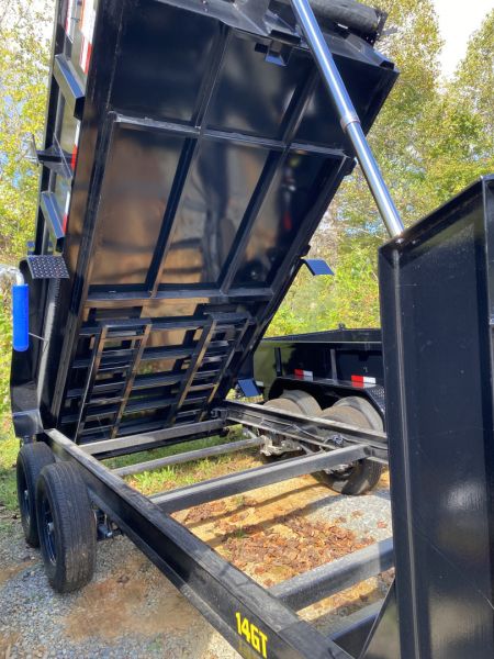 New 2026 Big Tex 14GT TELESCOPIC GOOSENECK DUMP TRAILER 83”X14 TARP RAMPS COMBO GATE