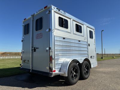 Used 2025 4-Star 2H BP Slant Load Horse Trailer - DEMO