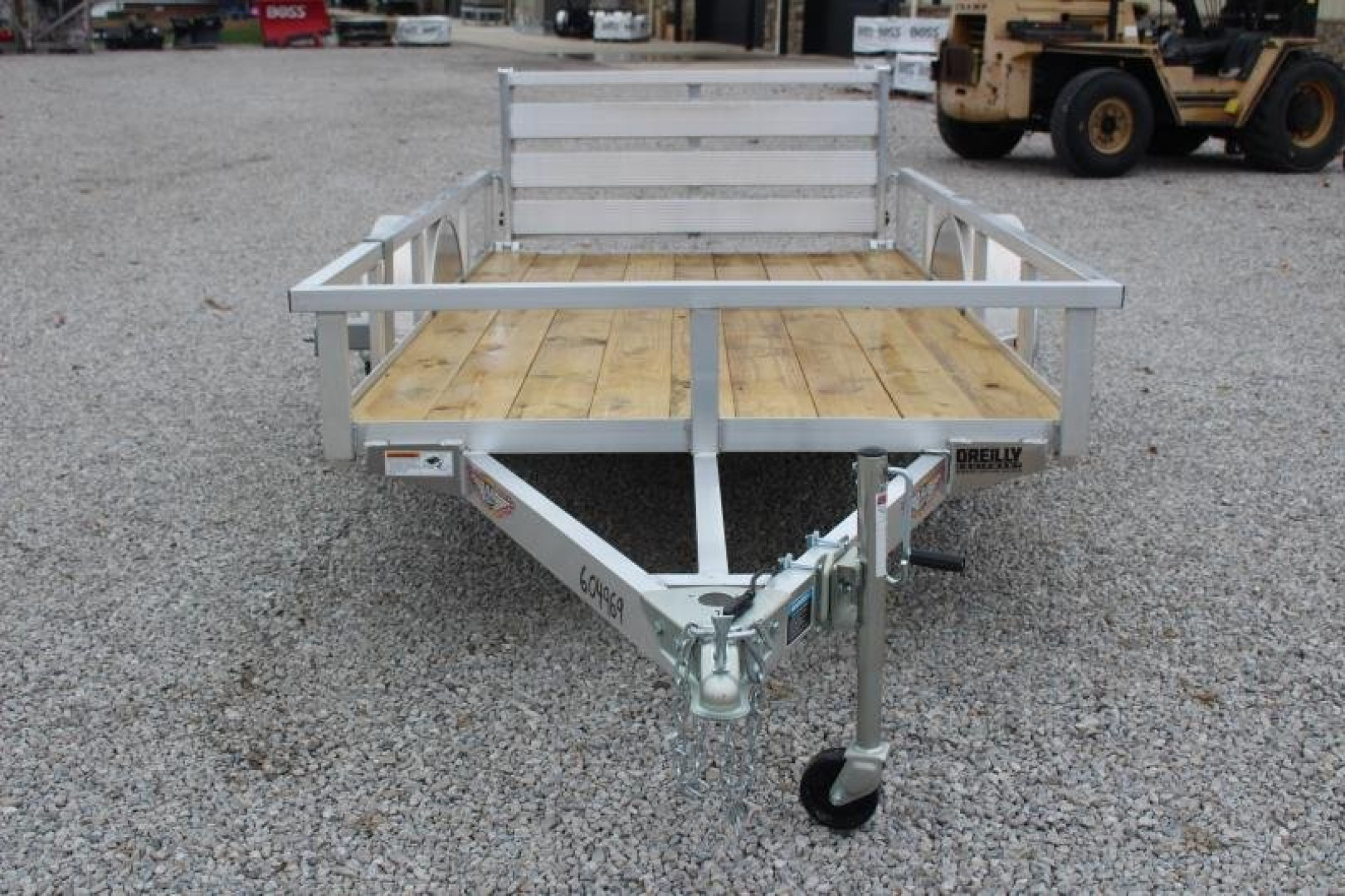 New 2025 H & H  5.5' x 10' Aluminum Utility Trailer - BiFold Ramp - 2990# GVW