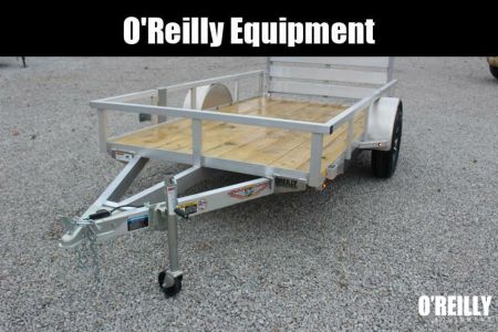 New 2025 H & H  5.5' x 10' Aluminum Utility Trailer - BiFold Ramp - 2990# GVW