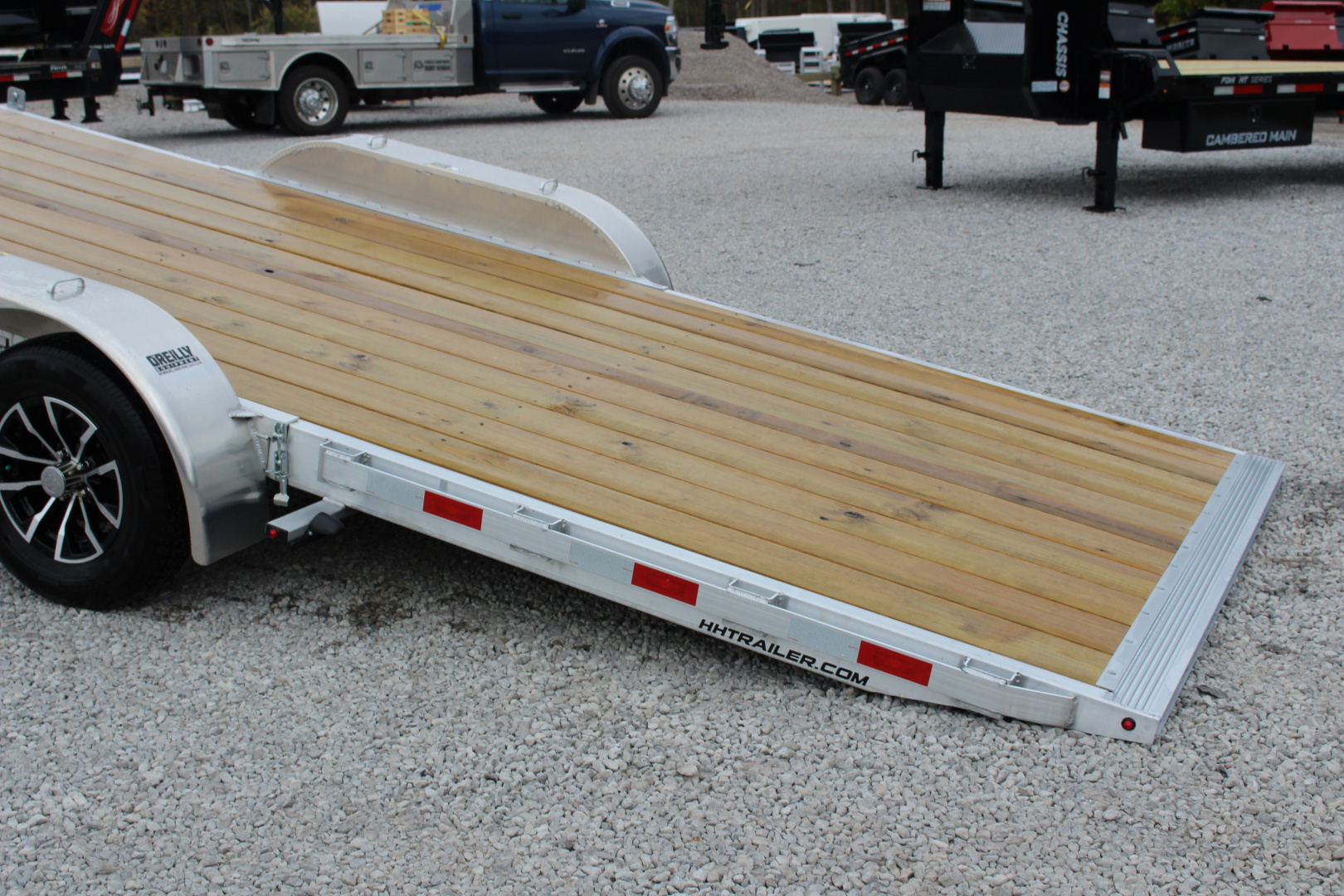 New 2026 H & H Trailer 6'10" x 20' Speed Loader Power Tilt Aluminum Car Hauler - 7000# GVW