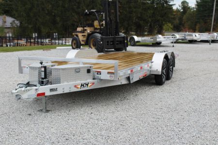 New 2026 H & H Trailer 6'10" x 20' Speed Loader Power Tilt Aluminum Car Hauler - 7000# GVW