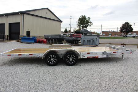 New 2026 H & H Trailer 6'10" x 20' Speed Loader Power Tilt Aluminum Car Hauler - 7000# GVW