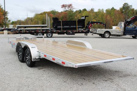 New 2026 H & H Trailer 6'10" x 20' Speed Loader Power Tilt Aluminum Car Hauler - 7000# GVW