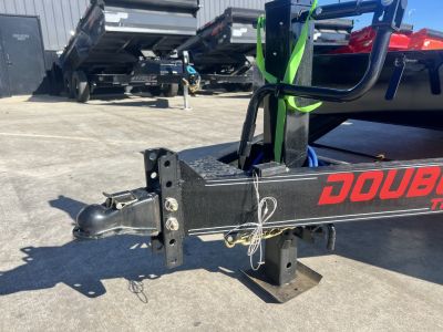 New NEW 2027 Double A 20’ flatbed Equipment Trailer 2-7000 lb axles=14K, Slide In Ramps