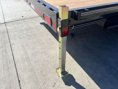 New NEW 2027 Double A 20’ flatbed Equipment Trailer 2-7000 lb axles=14K, Slide In Ramps