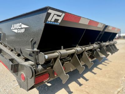 New 2026 Top Hat Trailers GN259-35x102 Flatbed Trailer w/ 16 Ply Tire Upg. and Jumbo Ramps (30'+5')