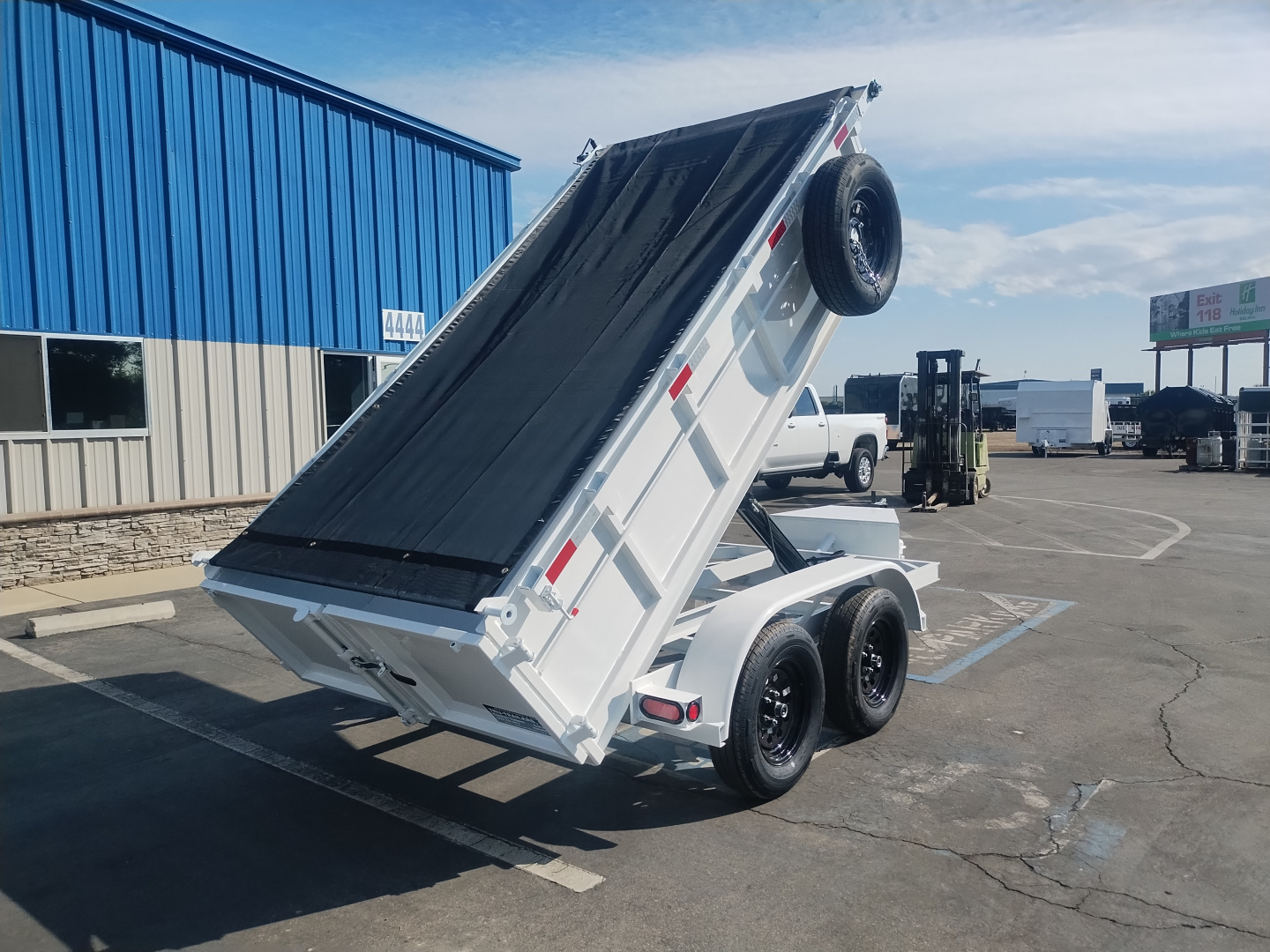 New 2026 TRU 5x10x2 Single Ram Dump Trailer 7,000 GVWR