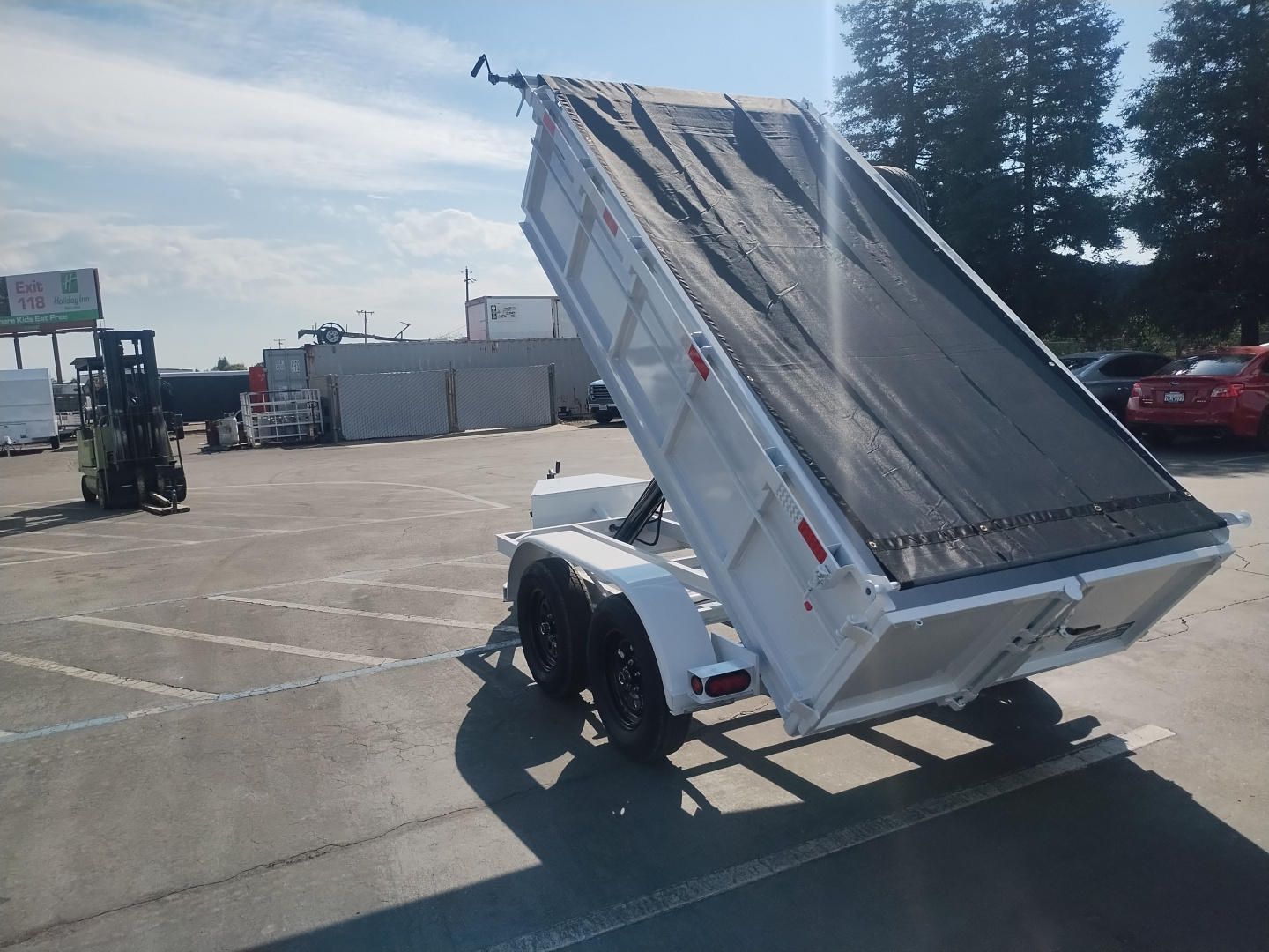 New 2026 TRU 5x10x2 Single Ram Dump Trailer 7,000 GVWR