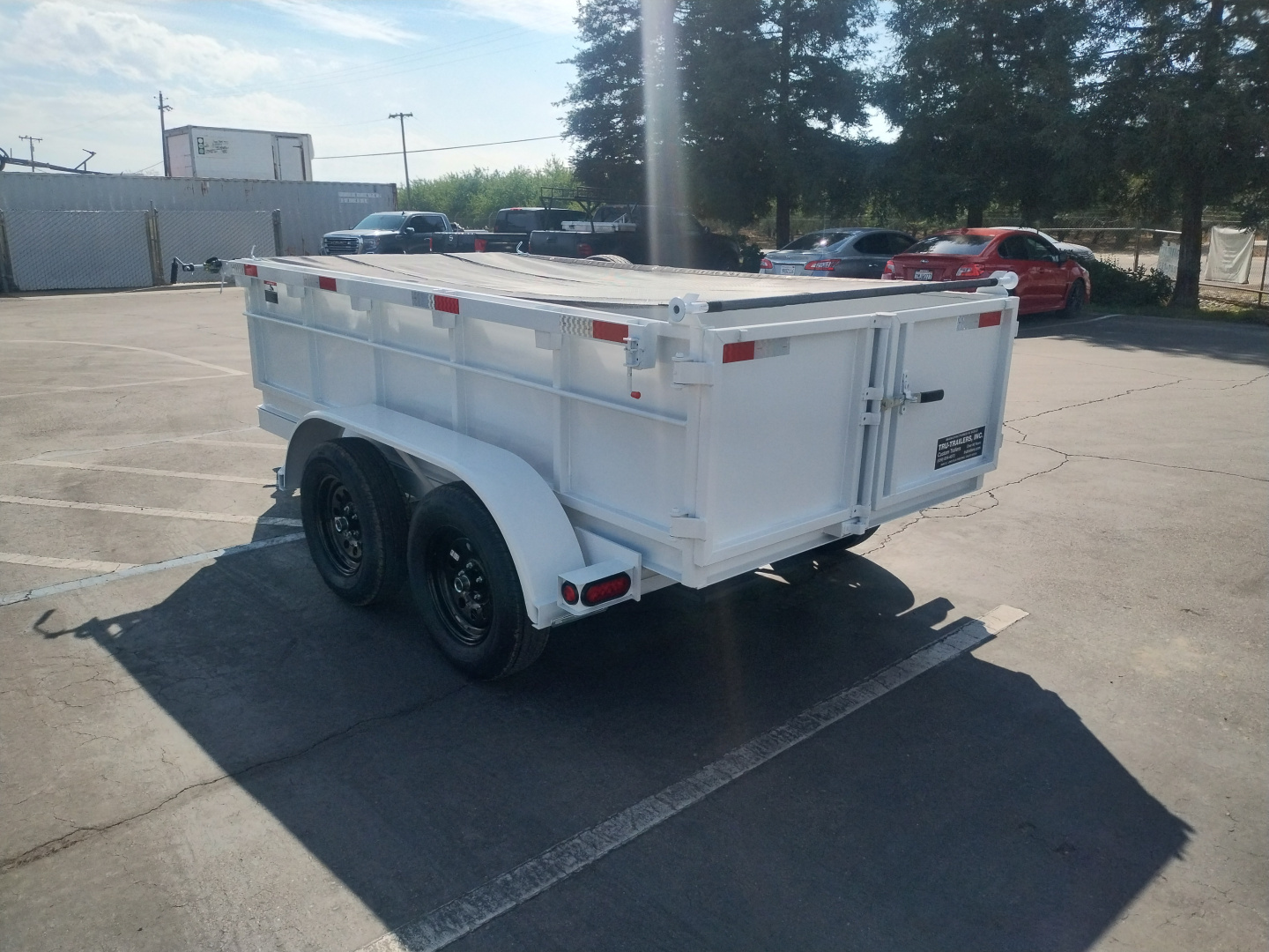 New 2026 TRU 5x10x2 Single Ram Dump Trailer 7,000 GVWR