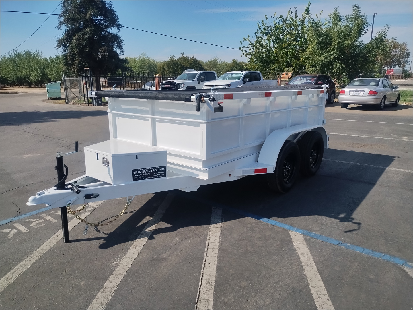 New 2026 TRU 5x10x2 Single Ram Dump Trailer 7,000 GVWR