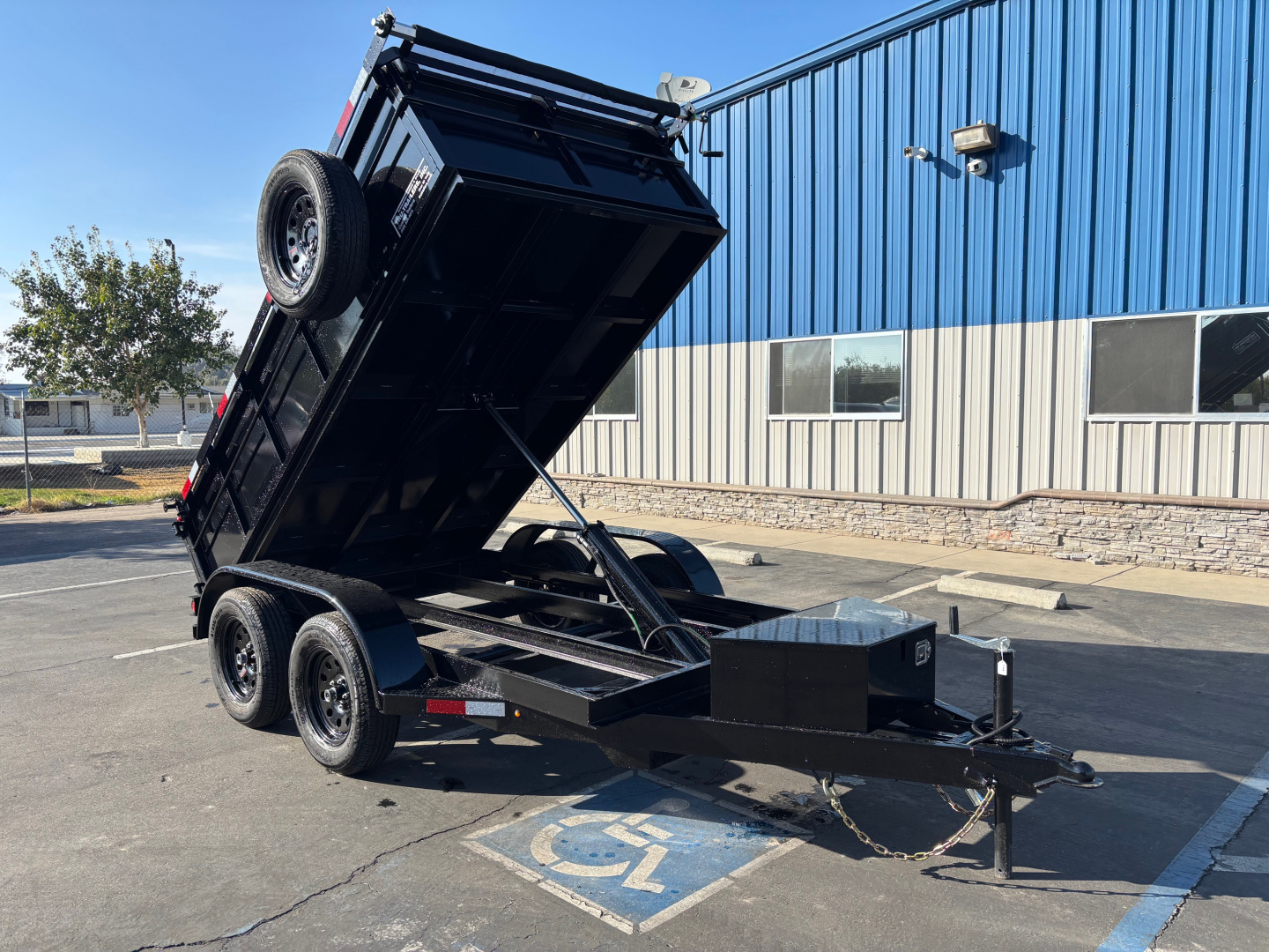 New 2026 TRU 5x10x2 Single Ram Dump Trailer 7,000 GVWR