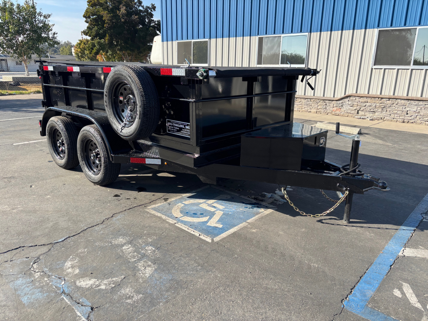 New 2026 TRU 5x10x2 Single Ram Dump Trailer 7,000 GVWR