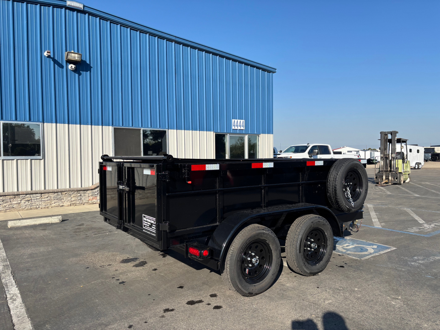 New 2026 TRU 5x10x2 Single Ram Dump Trailer 7,000 GVWR