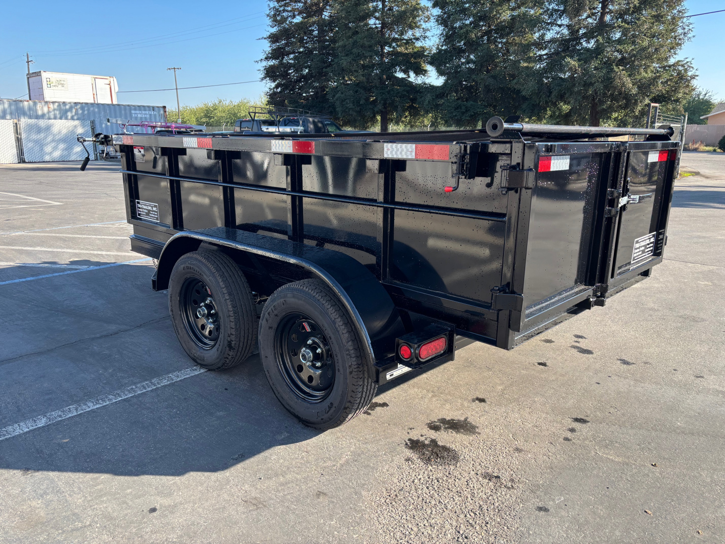 New 2026 TRU 5x10x2 Single Ram Dump Trailer 7,000 GVWR