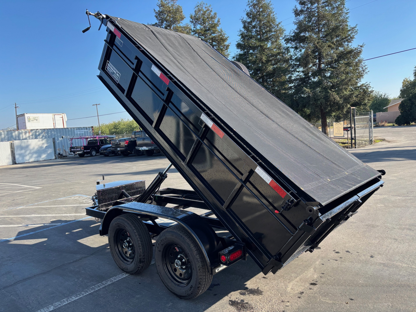 New 2026 TRU 5x10x2 Single Ram Dump Trailer 7,000 GVWR