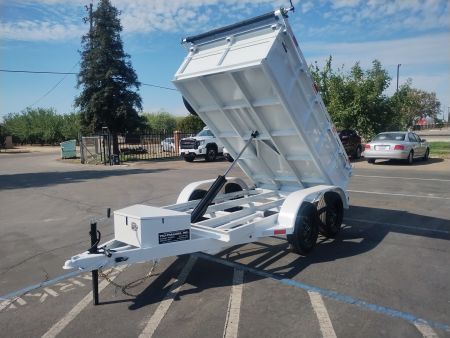 New 2026 TRU 5x10x2 Single Ram Dump Trailer 7,000 GVWR