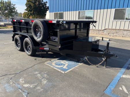 New 2026 TRU 5x10x2 Single Ram Dump Trailer 7,000 GVWR