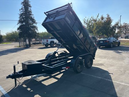 New 2026 TRU 5x10x2 Single Ram Dump Trailer 7,000 GVWR
