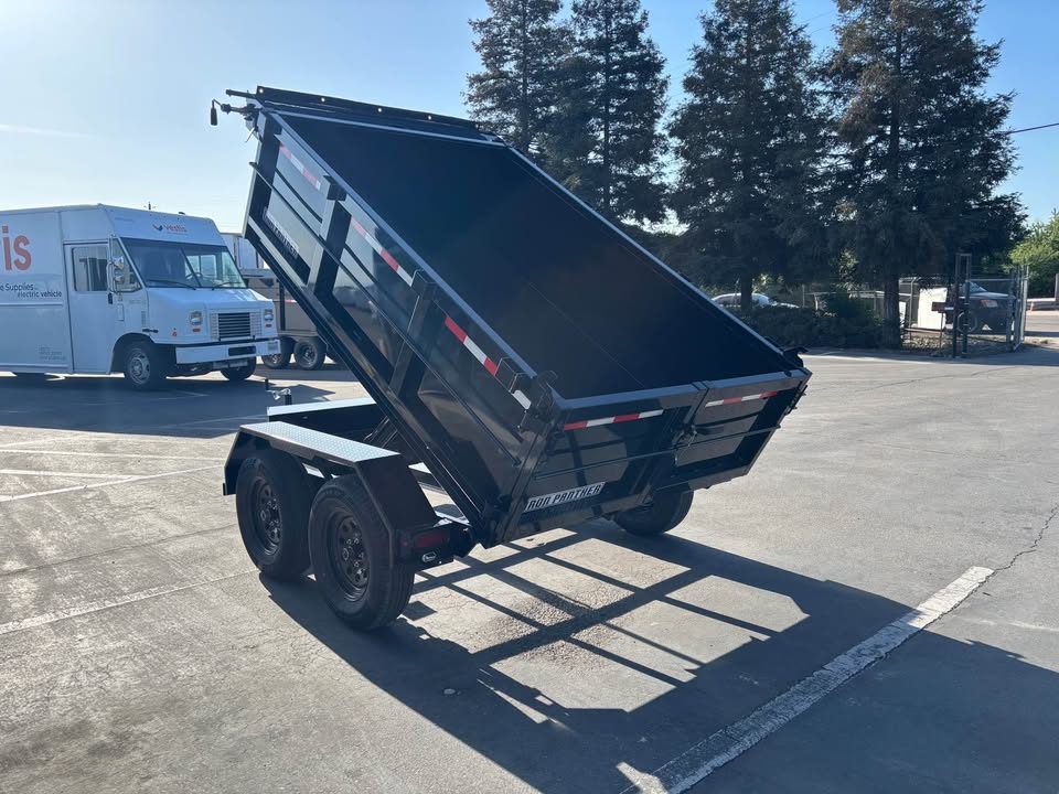 New 2026 Iron Panther 5'x8'x2' Single Ram Dump Trailer 7,000 GVWR