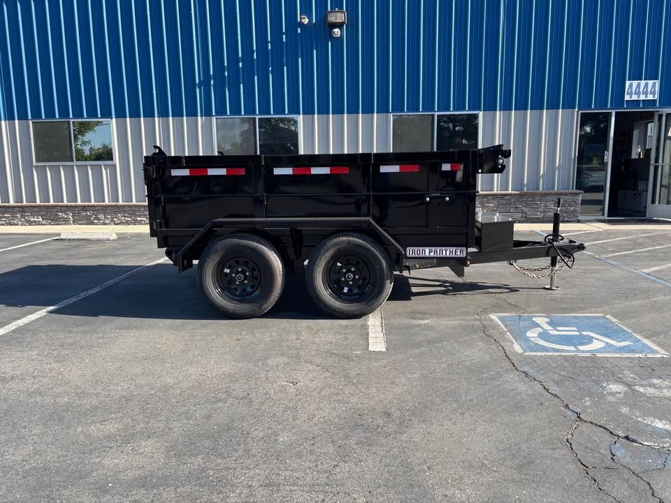 New 2026 Iron Panther 5'x8'x2' Single Ram Dump Trailer 7,000 GVWR