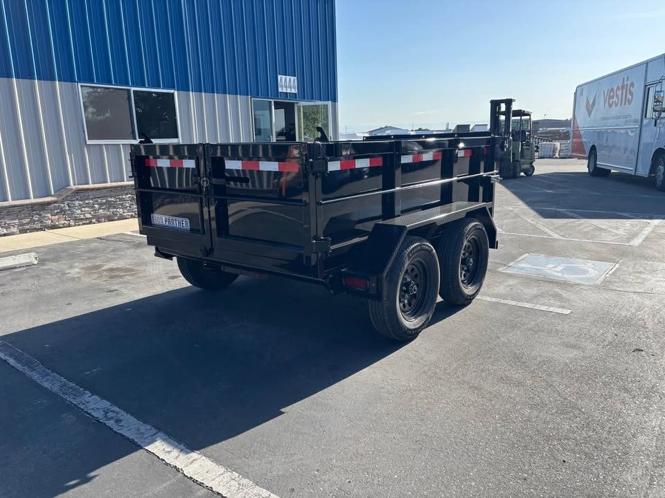 New 2026 Iron Panther 5'x8'x2' Single Ram Dump Trailer 7,000 GVWR