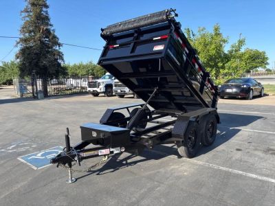 New 2026 Iron Panther 5'x8'x2' Single Ram Dump Trailer 7,000 GVWR