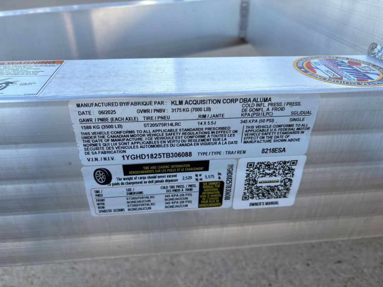 New 2026 Aluma 8218ESA-TA-EL-R-RTD Utility Trailer