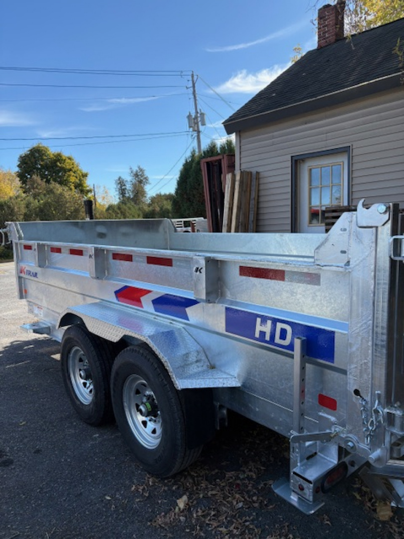 New 2026 K-Trail Galvanized D82" X 14'-14K GVW -- HD Dump Trailer